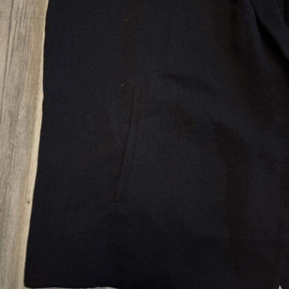 Vintage EMMELLE Black Sleeveless Open Blazer Size Small - Made In The USA - Picture 5 of 9